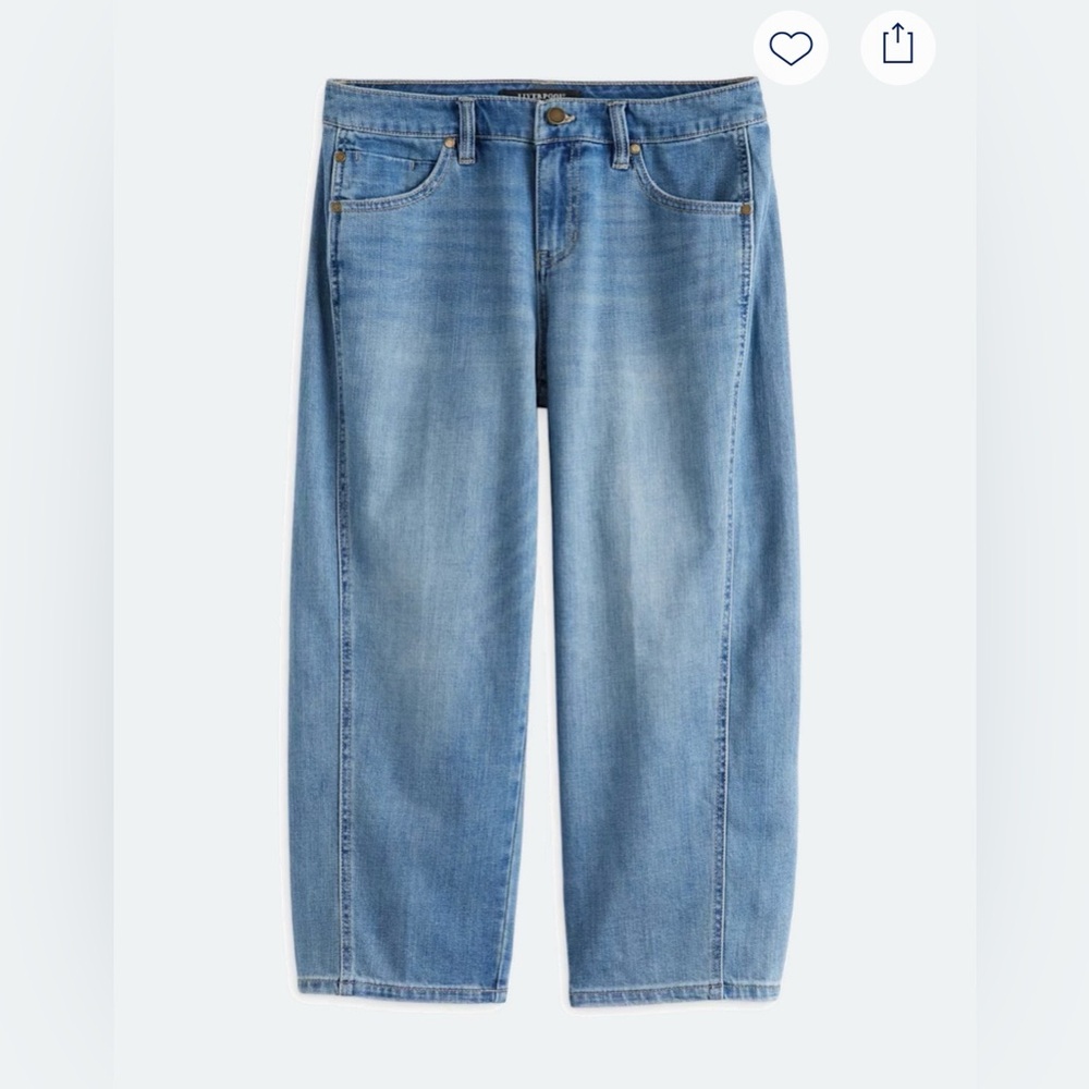 Liverpool Barrel Leg Jeans cropped, size 29 / 8